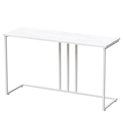 Стол-консоль Лиссабон 1, ЛДСП Дуб белый крафт / Металлокаркас Белый