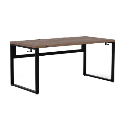 Стол Каир Смарт (1600х800), ЛДСП Дуб табачный крафт \ Металлокаркас Черный