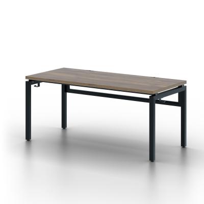 Стол Будапешт (1800х800) 36 мм, ЛДСП Дуб табачный крафт \ Металлокаркас Черный