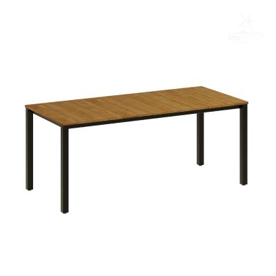 Стол Сеул Рустик (1800x800) Сосна коричневая \ Металлокаркас Черный