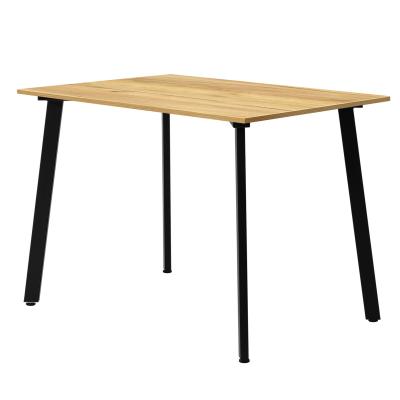 Стол Шанхай (1000х700) 18мм, ЛДСП Дуб золотой крафт / Металлокаркас Черный