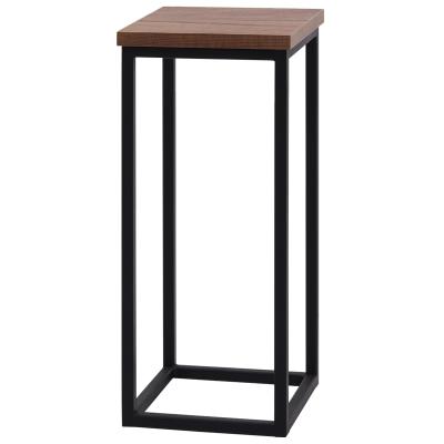 Подставка декоративная 210x210x500, ЛДСП Дуб табачный крафт / Металлокаркас Черный