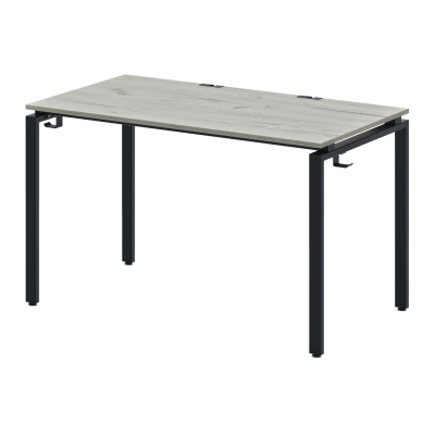 Стол Сиэтл (1300х700), ЛДСП Дуб белый крафт / Металлокаркас Черный