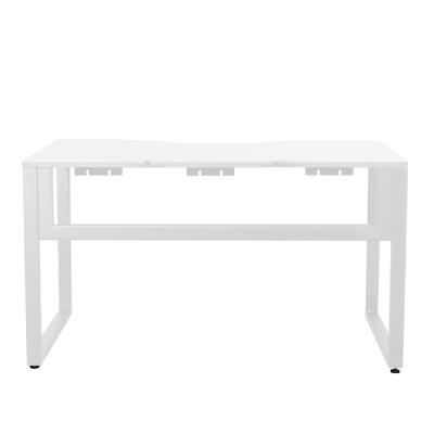 Стол Каир 1 с вырезом (1300х850), ЛДСП Белый / Металлокаркас Белый