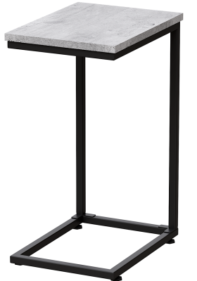 Журнальный стол ART-1.1, ЛДСП Бетон / Металлокаркас Черный