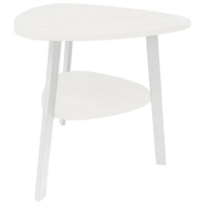 Журнальный стол Лофт СТ-8, ЛДСП Белый / Металлокаркас Белый