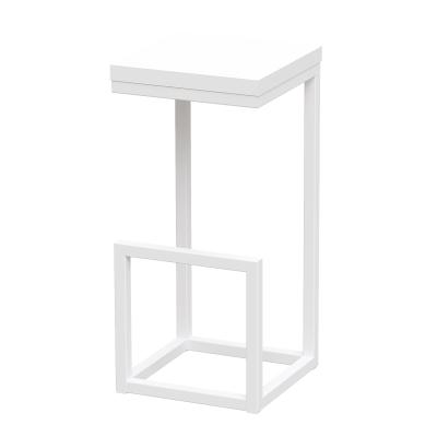 Стул барный Ярдс, ЛДСП Белый / Металлокаркас Белый