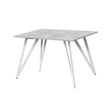 Стол Женева 2 (1200х700) 18мм, ЛДСП Бетон / Металлокаркас Белый
