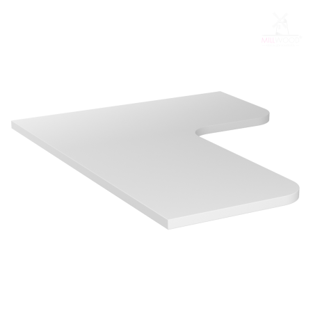 Столешница угловая 1400х1100, ЛДСП Белый