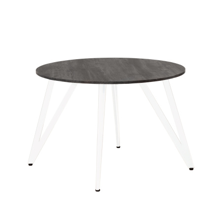 Стол Женева 2 (D1100) 18мм, ЛДСП Сосна пасадена / Металлокаркас Белый