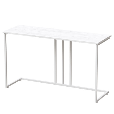 Стол-консоль Лиссабон 1, ЛДСП Дуб белый крафт / Металлокаркас Белый