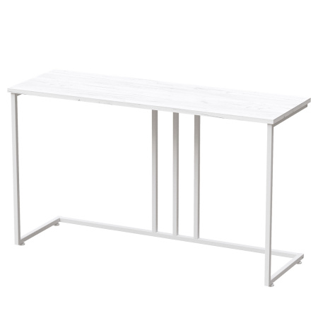 Стол-консоль Лиссабон 1, ЛДСП Дуб белый крафт / Металлокаркас Белый Стол-консоль Лиссабон 1, ЛДСП Дуб белый крафт / Металлокаркас Белый