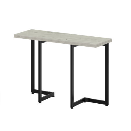 Стол-консоль Арлен 1, ЛДСП Дуб белый крафт / Металлокаркас Черный