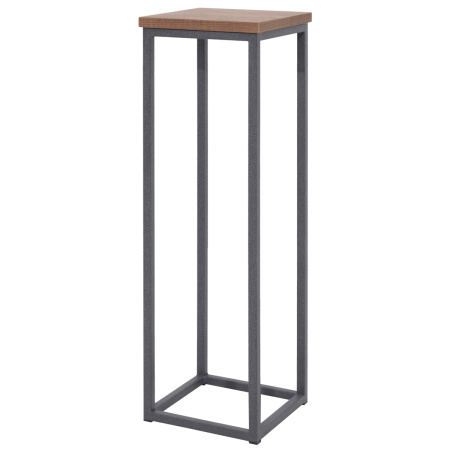 Подставка декоративная 210x210x700, ЛДСП Дуб табачный крафт / Металлокаркас Графит