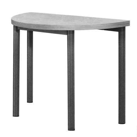 Стол-консоль Далис 1, ЛДСП Бетон / Металлокаркас Графит