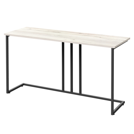 Стол-консоль Лиссабон 1, ЛДСП Дуб белый крафт / Металлокаркас Черный