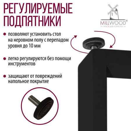 Опоры Уэльс 720, Металлокаркас Черный