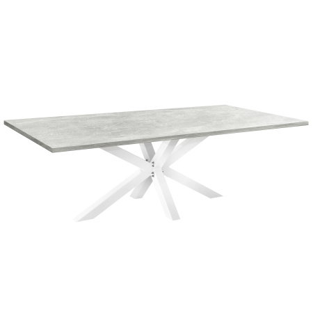 Стол Кейптаун (2500х1200), ЛДСП Бетон / Металлокаркас Белый