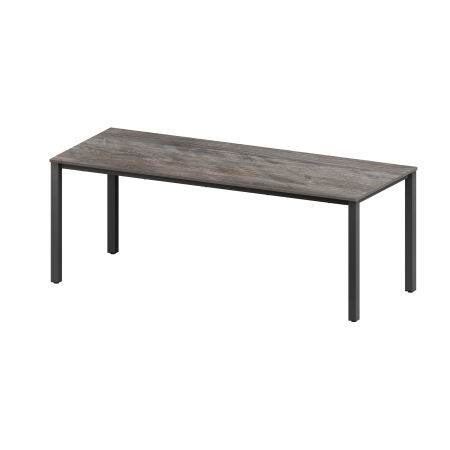 Стол Сеул (1800х800), ЛДСП Сосна пасадена \ Металлокаркас Черный