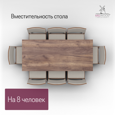 Стол Сеул (1800х800), ЛДСП Дуб табачный крафт \ Металлокаркас Белый Стол Сеул (1800х800), ЛДСП Дуб табачный крафт \ Металлокаркас Белый