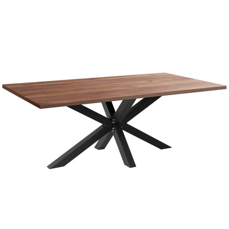 Стол Кейптаун (2200х1100), ЛДСП Дуб табачный крафт / Металлокаркас Черный