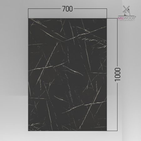 Столешница 1000х700х18, ЛДСП Мрамор Неро