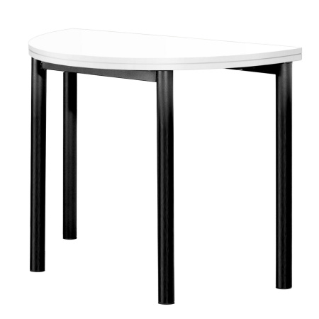 Стол-консоль Далис 2, ЛДСП Белый / Металлокаркас Черный