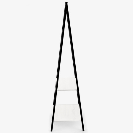 Прихожая Сканди 5, ЛДСП Белый / Металлокаркас Черный