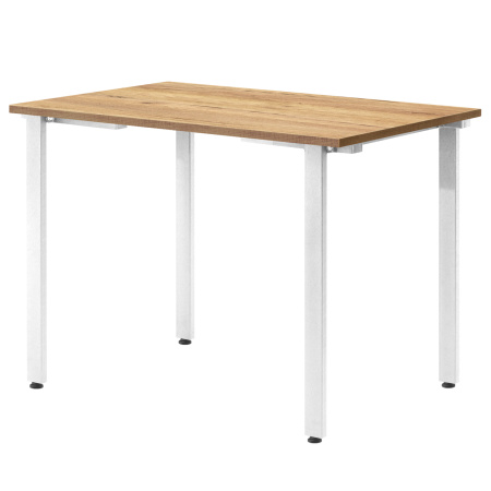 Стол Прага (1000х700) 18мм, ЛДСП Дуб золотой крафт / Металлокаркас Белый