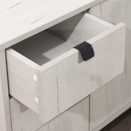 Ручка мебельная торцевая Венеция L40, Металлокаркас Белый