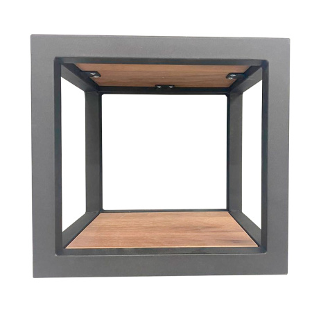 Полка Лофт 6 Венеция, ЛДСП Дуб табачный крафт / Металлокаркас Графит