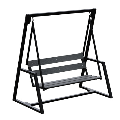 Качели садовые Валенсия, металлокаркас черный