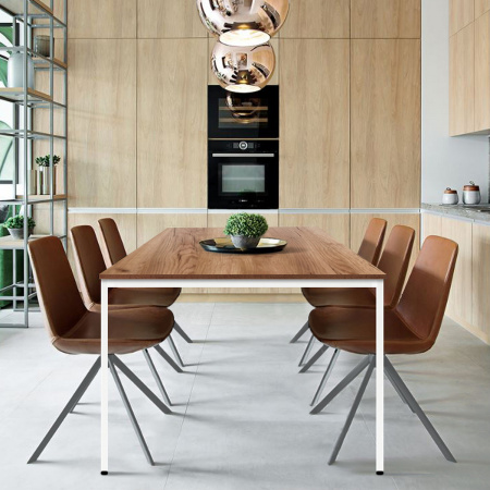 Стол Сеул (2000х800), ЛДСП Дуб табачный крафт / Металлокаркас Белый Стол Сеул (2000х800), ЛДСП Дуб табачный крафт / Металлокаркас Белый