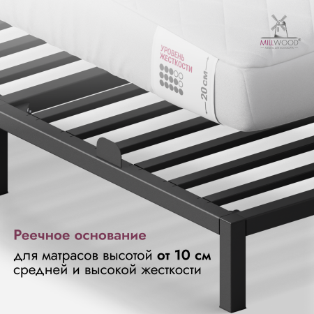 Кровать Сеул (2000х1800), Металлокаркас Черный
