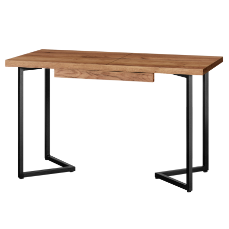 Стол раздвижной Лондон (1200/1600х800), ЛДСП Дуб табачный крафт / Металлокаркас Черный