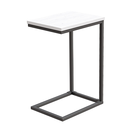 Журнальный стол ART-1.1, ЛДСП Дуб белый крафт / Металлокаркас Черный