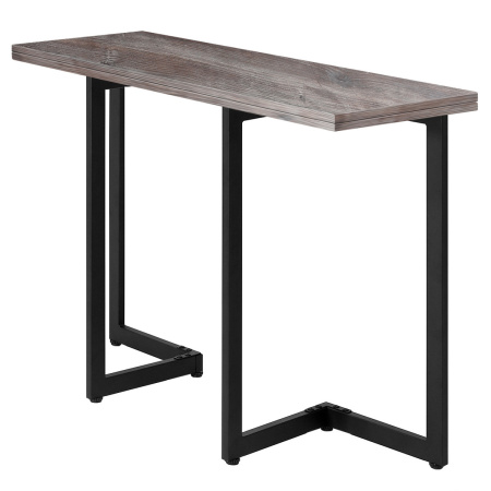 Стол-консоль Арлен 2, ЛДСП Сосна пасадена / Металлокаркас Черный