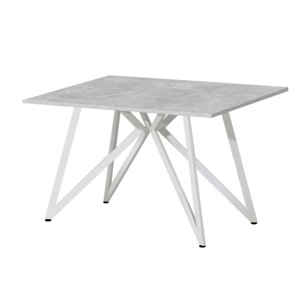 Стол Женева (1000х700) 18мм, ЛДСП Бетон / Металлокаркас Белый