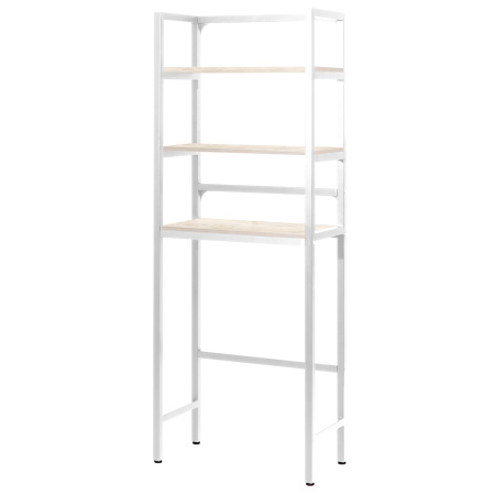 Стойка для стиральной машины Венеция 2, ЛДСП Дуб белый крафт / Металлокаркас Белый