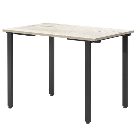 Стол Прага (1000х700) 18мм, ЛДСП Дуб белый крафт / Металлокаркас Черный