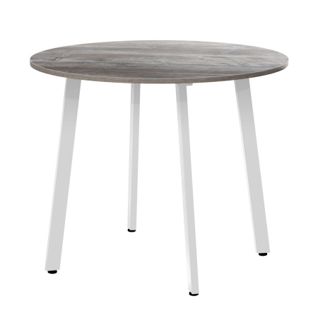 Стол Шанхай (D1000) 18мм, ЛДСП Сосна пасадена / Металлокаркас Белый