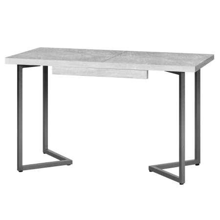 Стол раздвижной Лондон (1200/1600х800), ЛДСП Бетон / Металлокаркас Графит