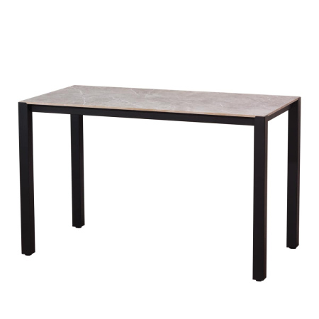 Стол Сеул Керамогранит (1200х600), Керамогранит Бетон Клифф / Металлокаркас Черный