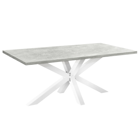 Стол Кейптаун (2000х1000), ЛДСП Бетон / Металлокаркас Белый