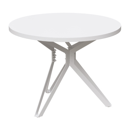 Стол Ванкувер (D1000) 18мм, ЛДСП Белый / Металлокаркас Белый