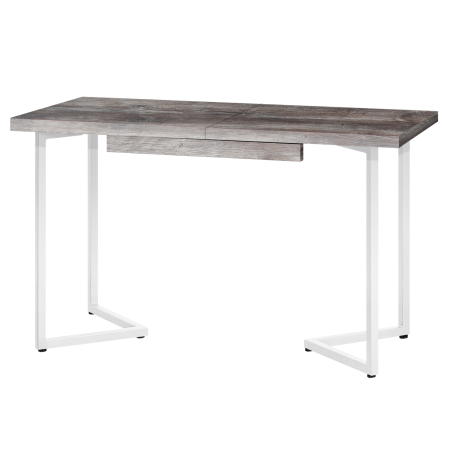 Стол раздвижной Лондон (1200/1600х800), ЛДСП Сосна пасадена / Металлокаркас Белый