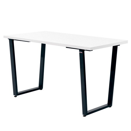 Стол Уэльс (1200х700), ЛДСП Белый / Металлокаркас Черный