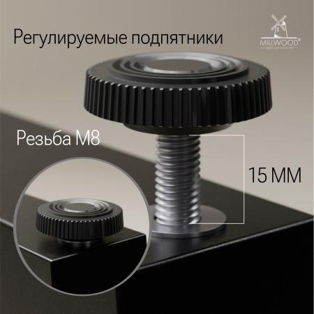 Стол угловой Каир с полкой (2000х1200), ЛДСП Дуб белый крафт \ Металлокаркас Черный