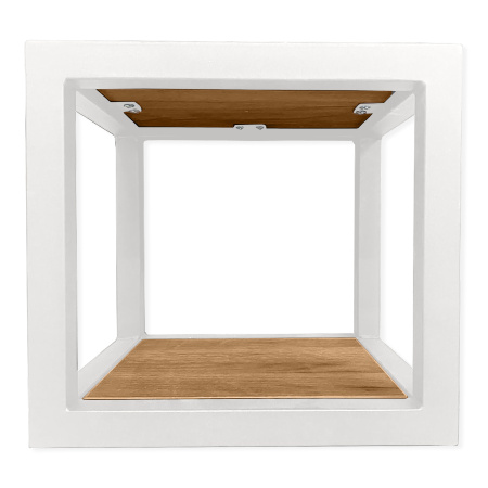 Полка Лофт 6 Венеция, ЛДСП Дуб золотой крафт / Металлокаркас Белый