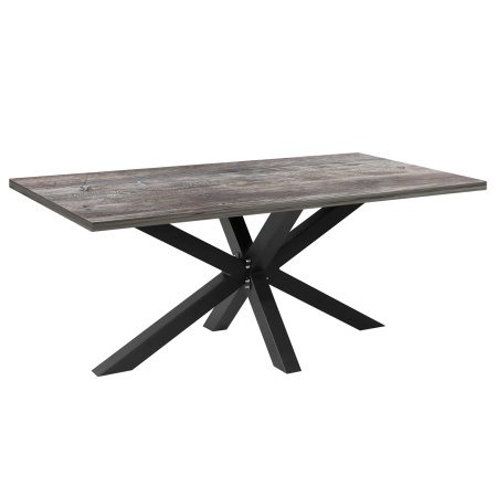 Стол Кейптаун (2000х1000), ЛДСП Сосна пасадена / Металлокаркас Черный